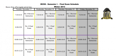 First Semester Finals Schedule