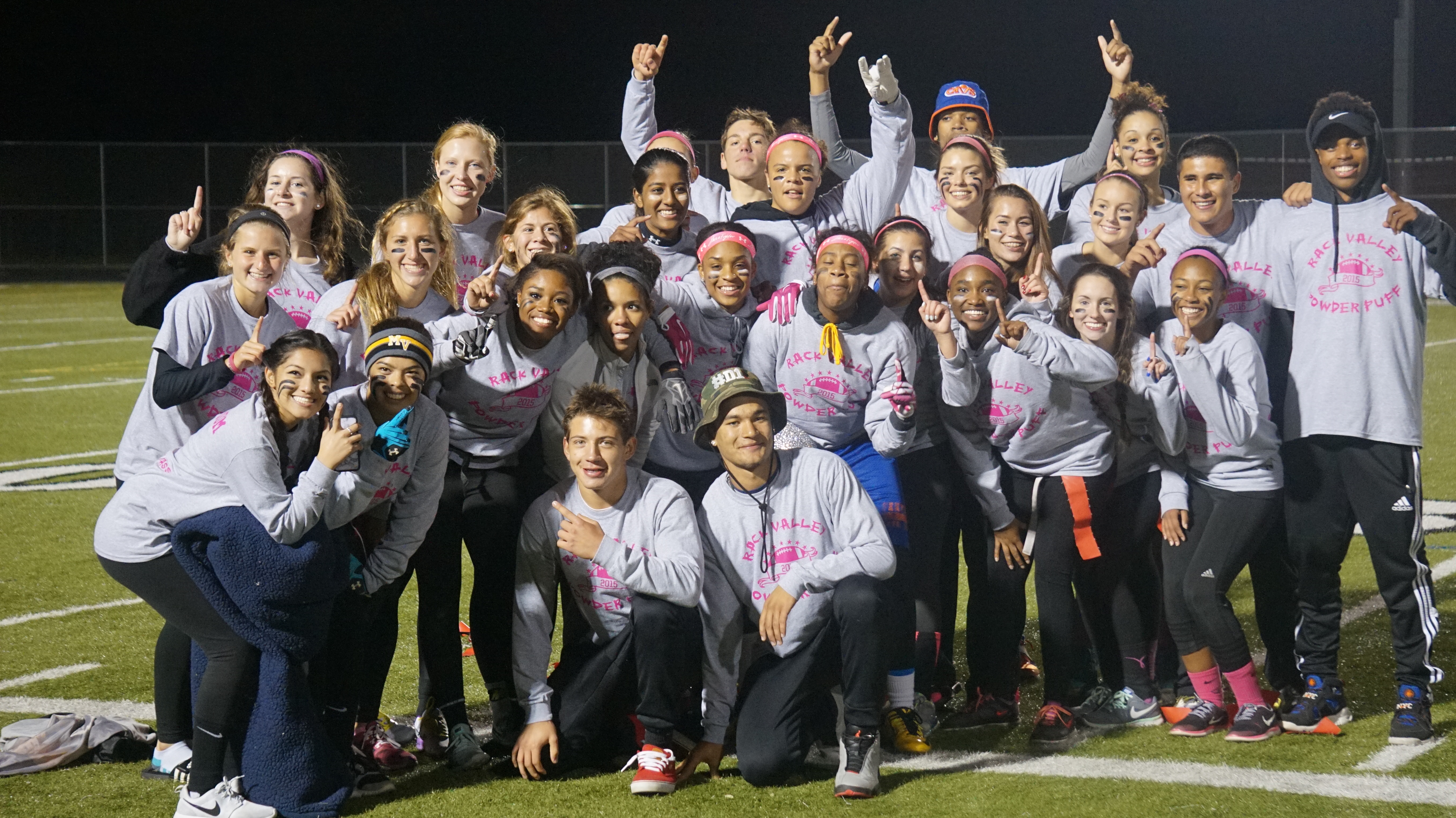 Powderpuff raises over $2200; Rack Valley raises the bedazzled football