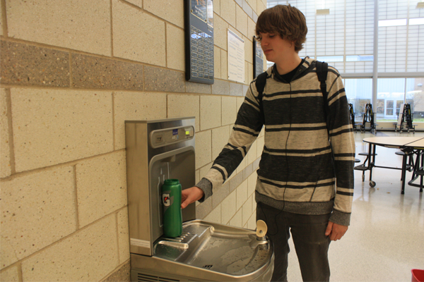 Idea Project implements water bottle filler and fountain in commons