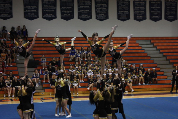 Cheer team places second at DVC championship