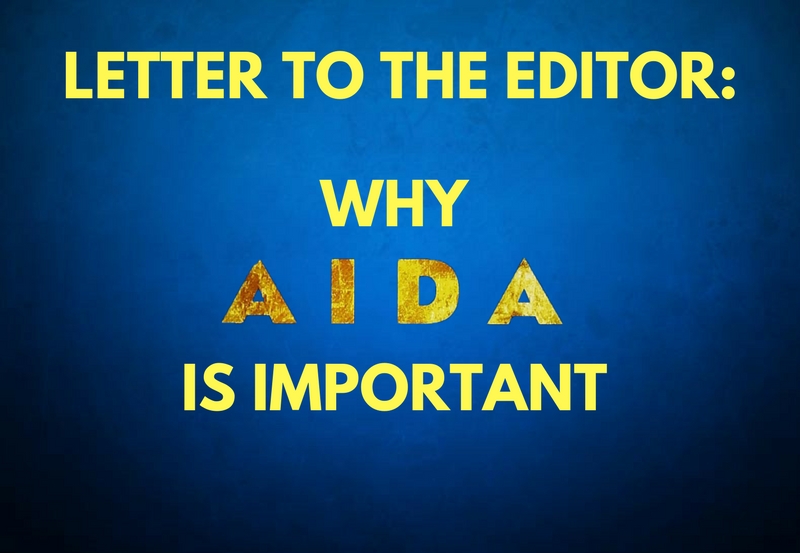 Letter to the Editor: Why the story of AIDA matters, and always will