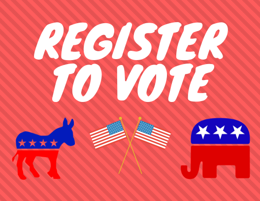 Students register to vote on National Voter Registration Day