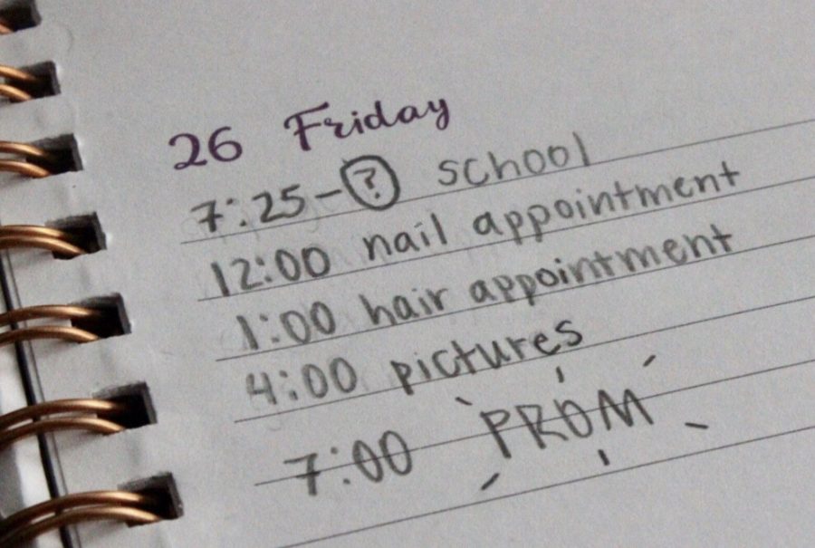Students must plan around school in their preparations for Prom