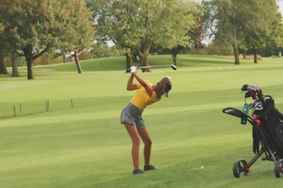 Girls golf bring their game against Waubonsie
