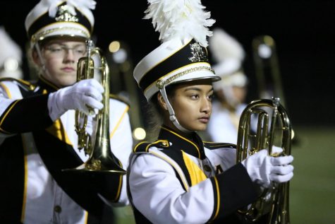 The Marching Mustangs close out their season with one last performance