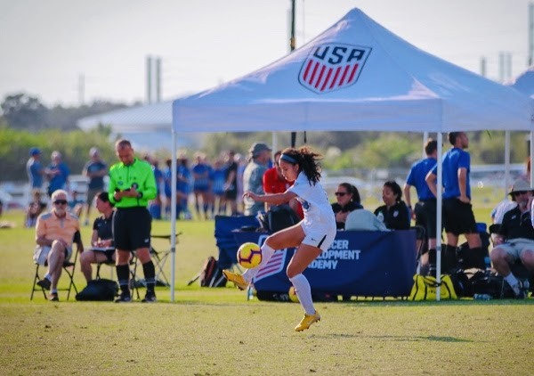 Maya Ordazs club team Sockers FC was suprsied by US National Womens team when thought to be filming an Allstate commercial and featured on the Kelly Clarkson Show. 
