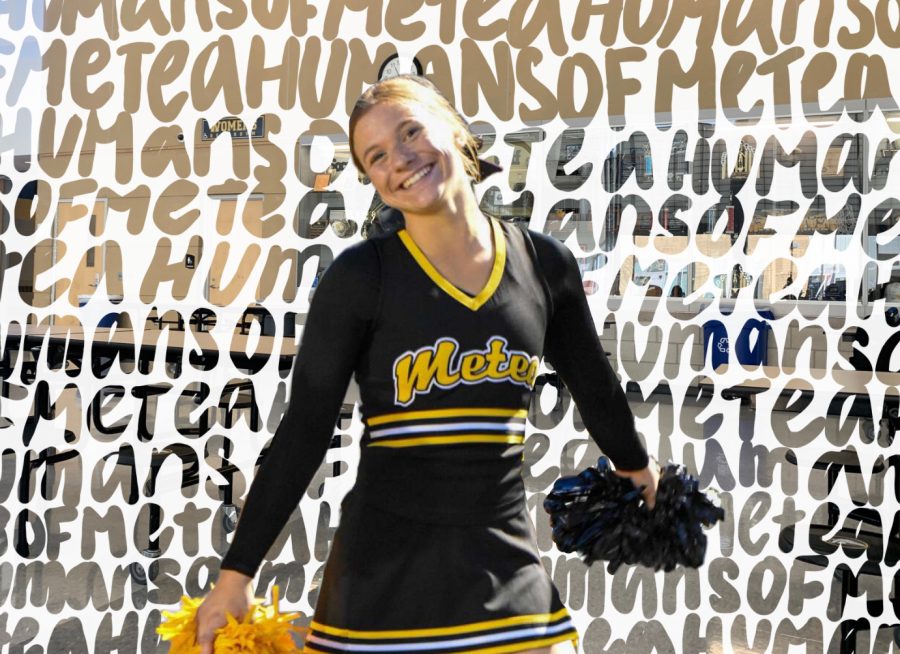 Anabel Orchard is a cheerleader and is involved in many other clubs here at Metea.