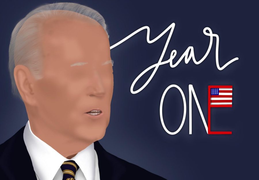 President Biden has been in office for a full year now, and his administration has been forced to tackle many ups and downs throughout 2021.