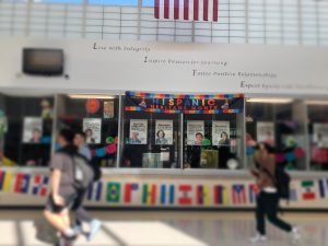 The Student Voice Committee encourages representation of all school activities through display cases around Metea.