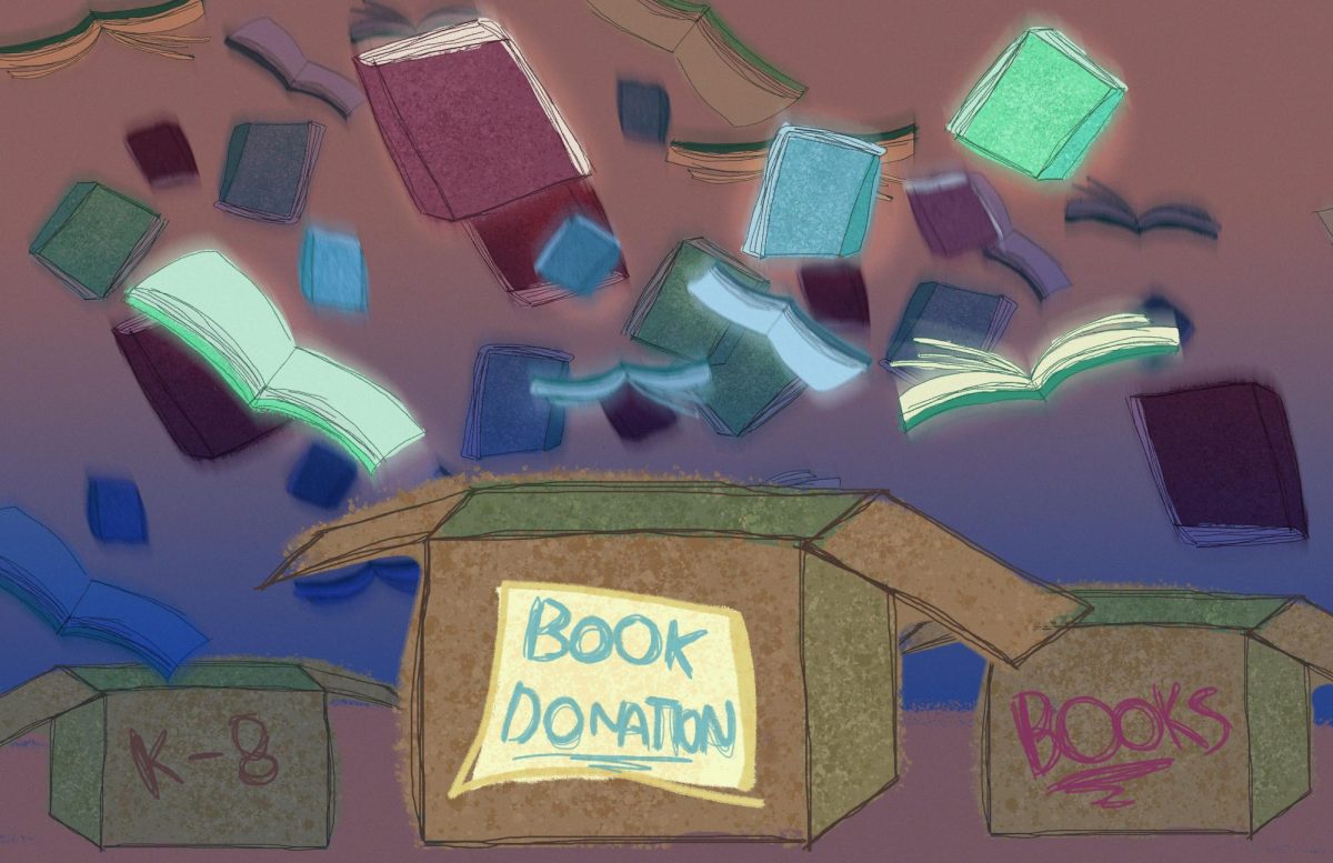 The NEHS book drive offers an opportunity for students to donate any unused books, giving them a new home.