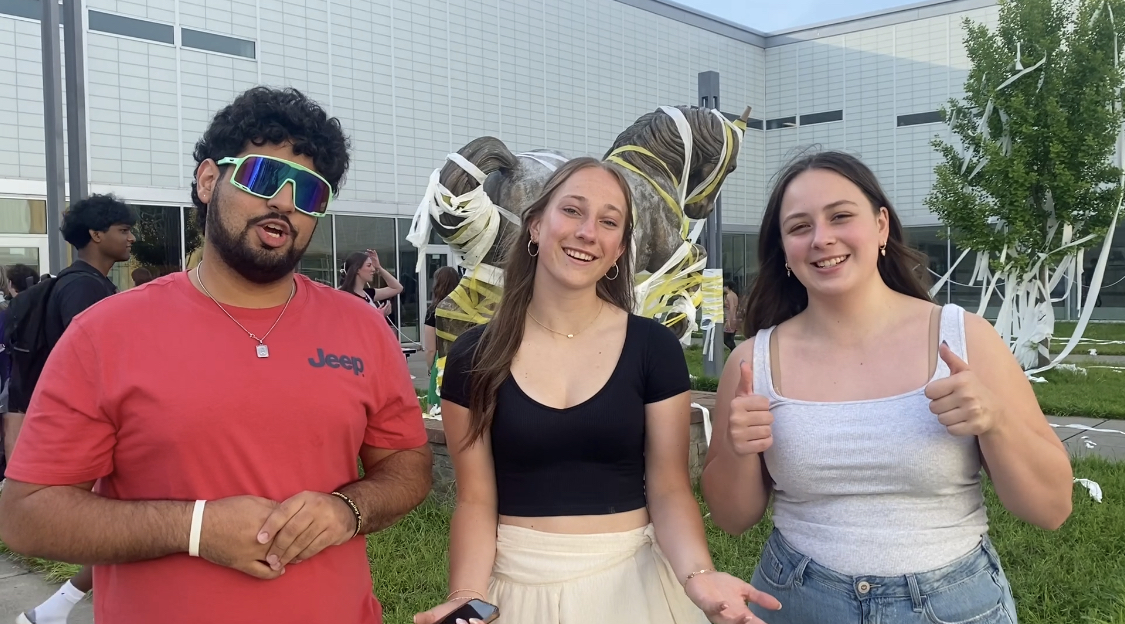 Seniors enjoy their last school day and leave with a bang