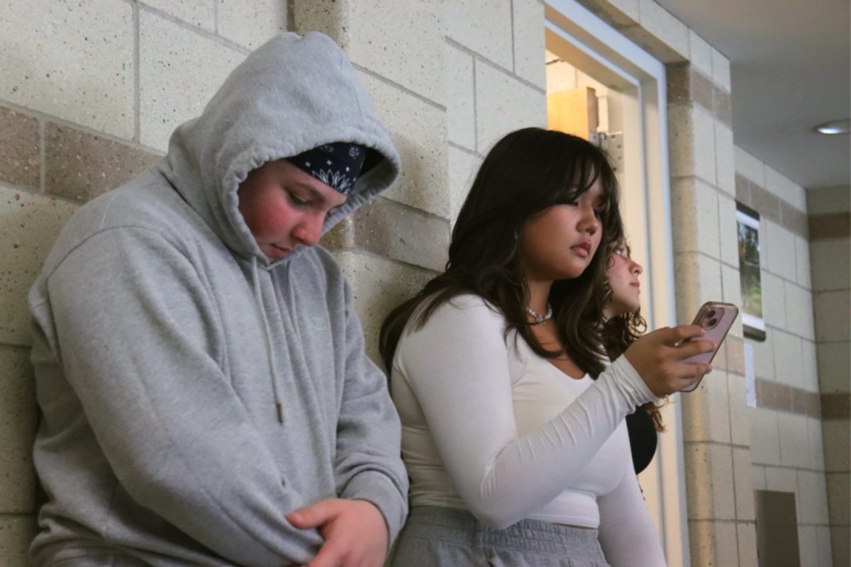 Throughout the week, students have been sighted lining up on front of the bathrooms during passing periods.
