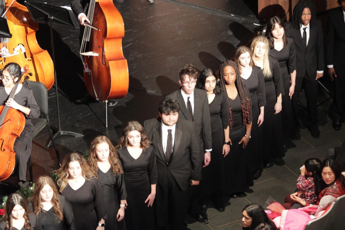 Mustangs gather to participate in the big finale, A Christmas Festival. 
