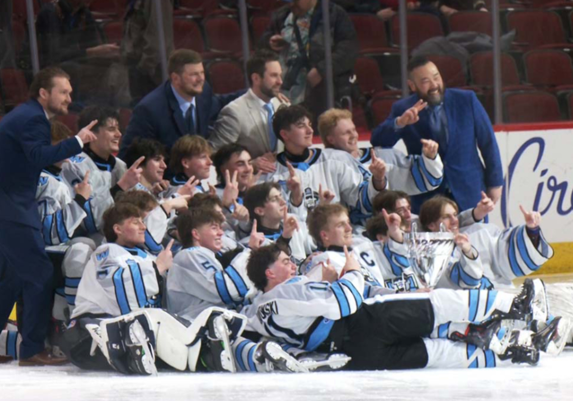 The Warriors Hockey Club defeat the BG/H/W Stampede Hockey Club 3-2, securing the trophy for the Illinois Hockey State championship for the 5th year in program history.