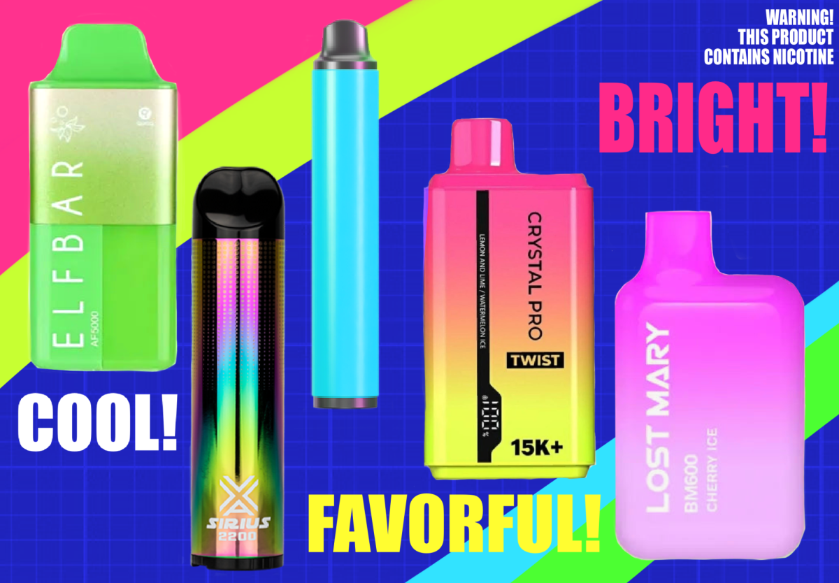 Vapes are more colorful with added flavors to draw in more consumers, specifically targeting younger demographics.