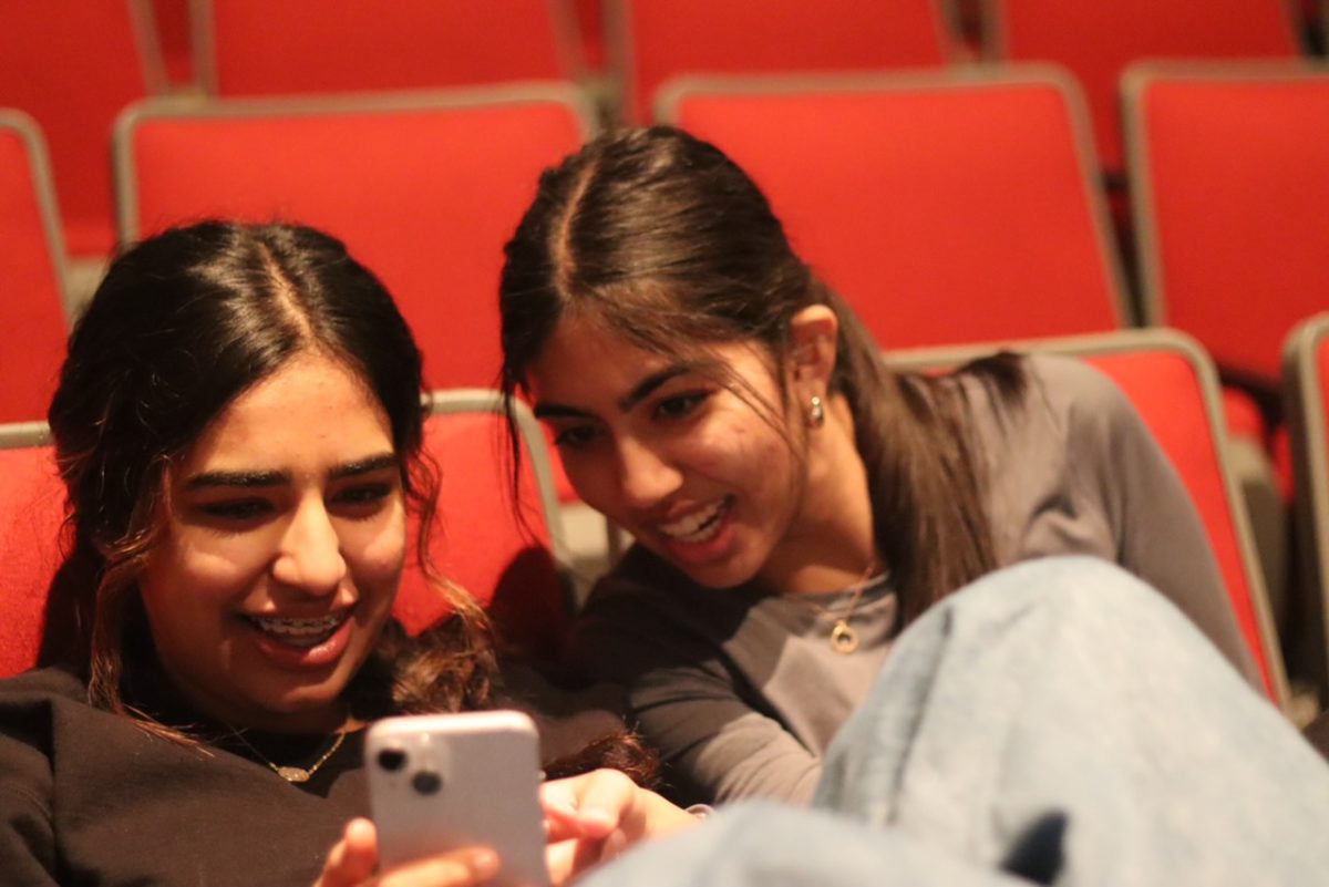 Students laugh and act immaturely at the Veteran's Day Assembly, displaying overall disrespect.