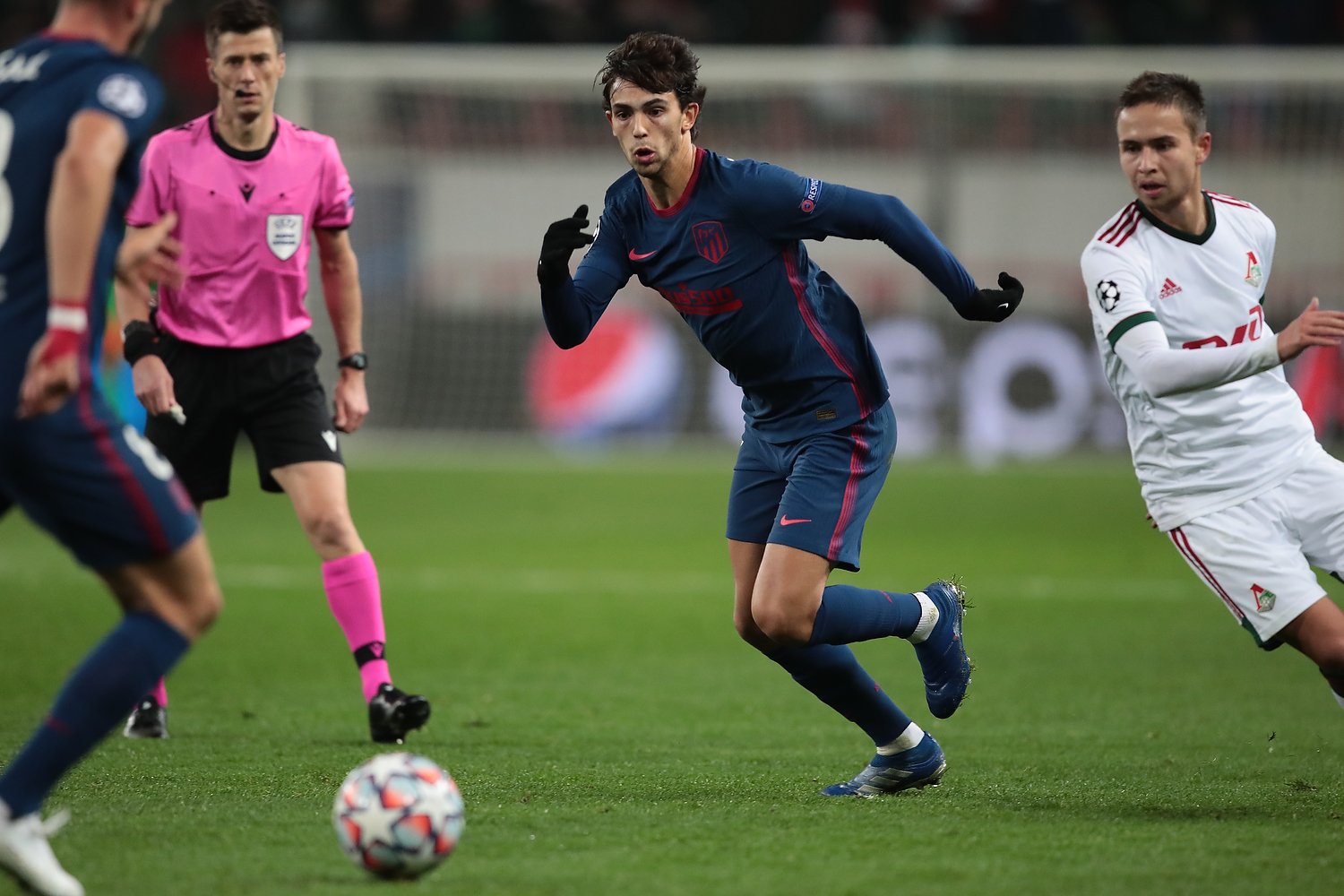 FC Lokomotiv of Moscow vs Atletico Madrid, UEFA Champions League Matchday 4.