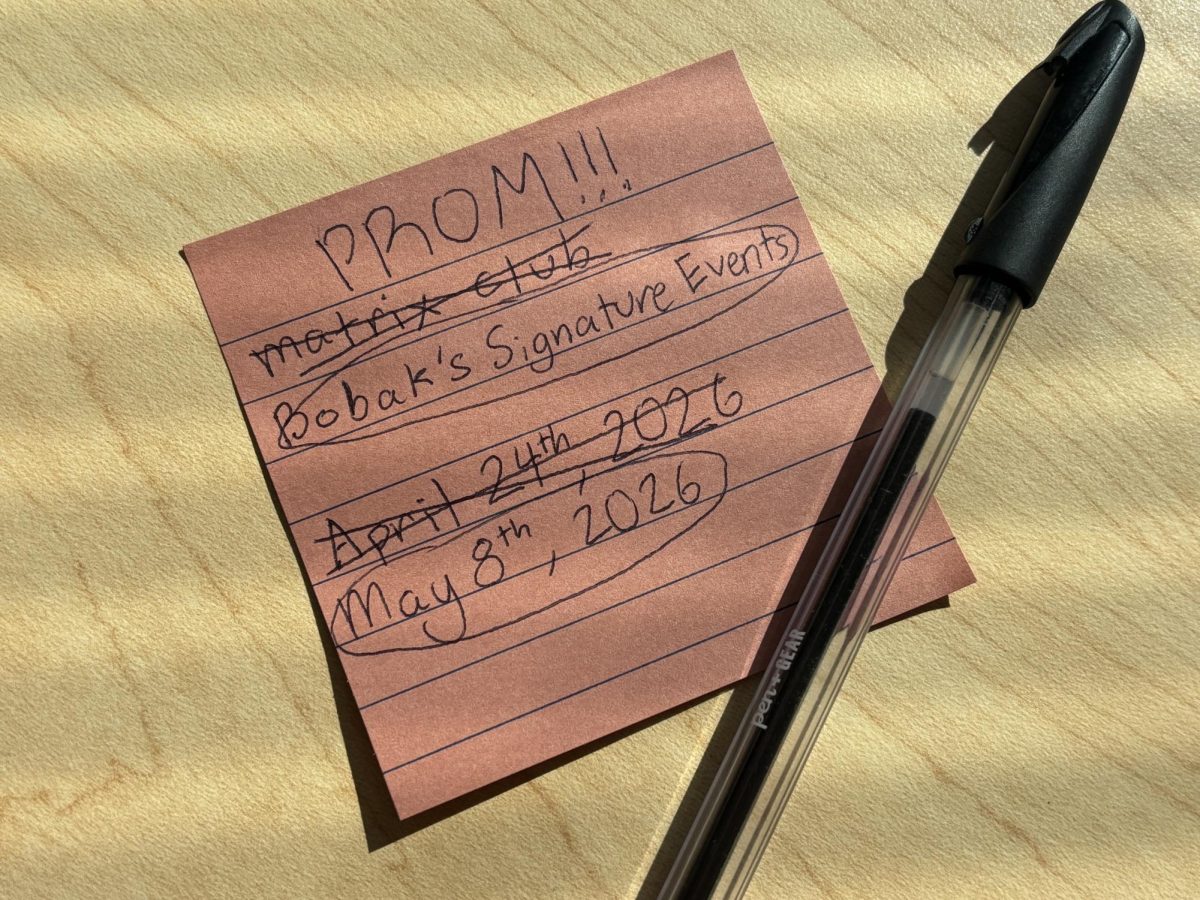 This year's prom date and location have both been changed from familiar to new. 