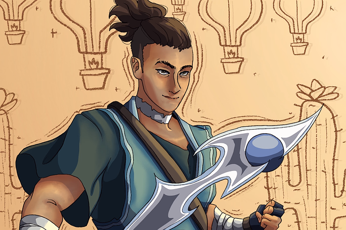 So many years later, and Sokka maintains his good old comedic relief, and sports the exact same hairstyle.